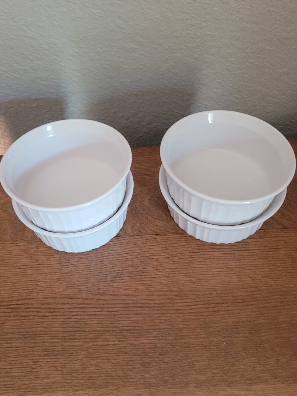 Corning Ware French White - 4 - Vintage Ramekins